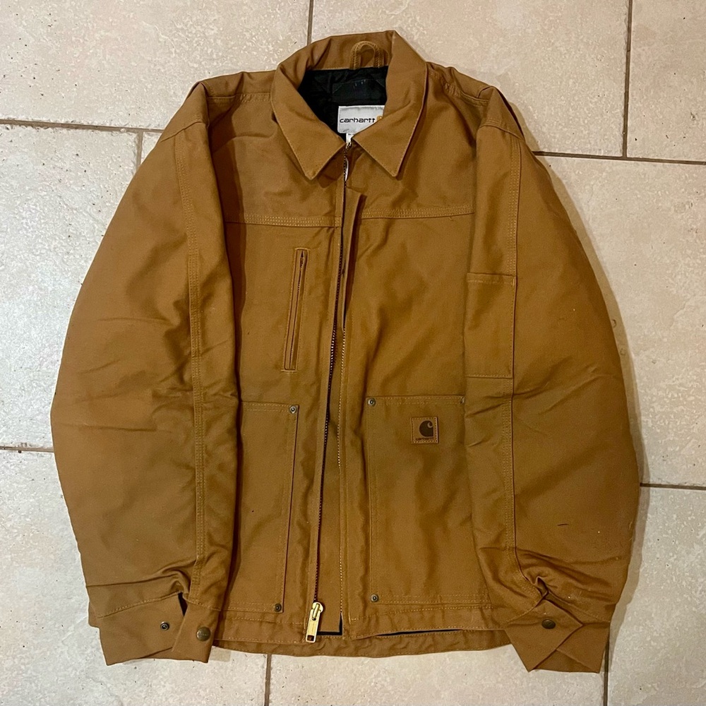 CARHARTT RUGGED FLEX RELAXED FIT DUCK JACKET - Picture 2 of 5